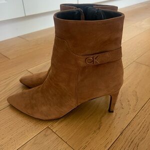 Calvin Klein Women's Brown Heeled Boots